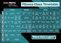 Fitness Class Timetable Apr 25 Fitness Class Timetable Apr 25