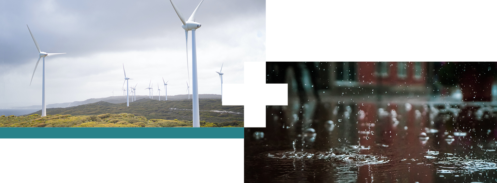 wind turbines and rainfall