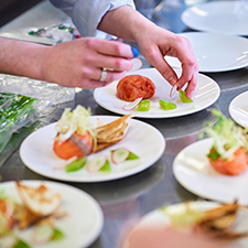 plates being plated up