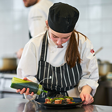 chef plating up