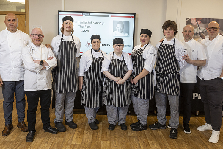 chefs with hit scotland staff