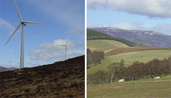 wind turbine and fields