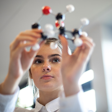 Students in science lab